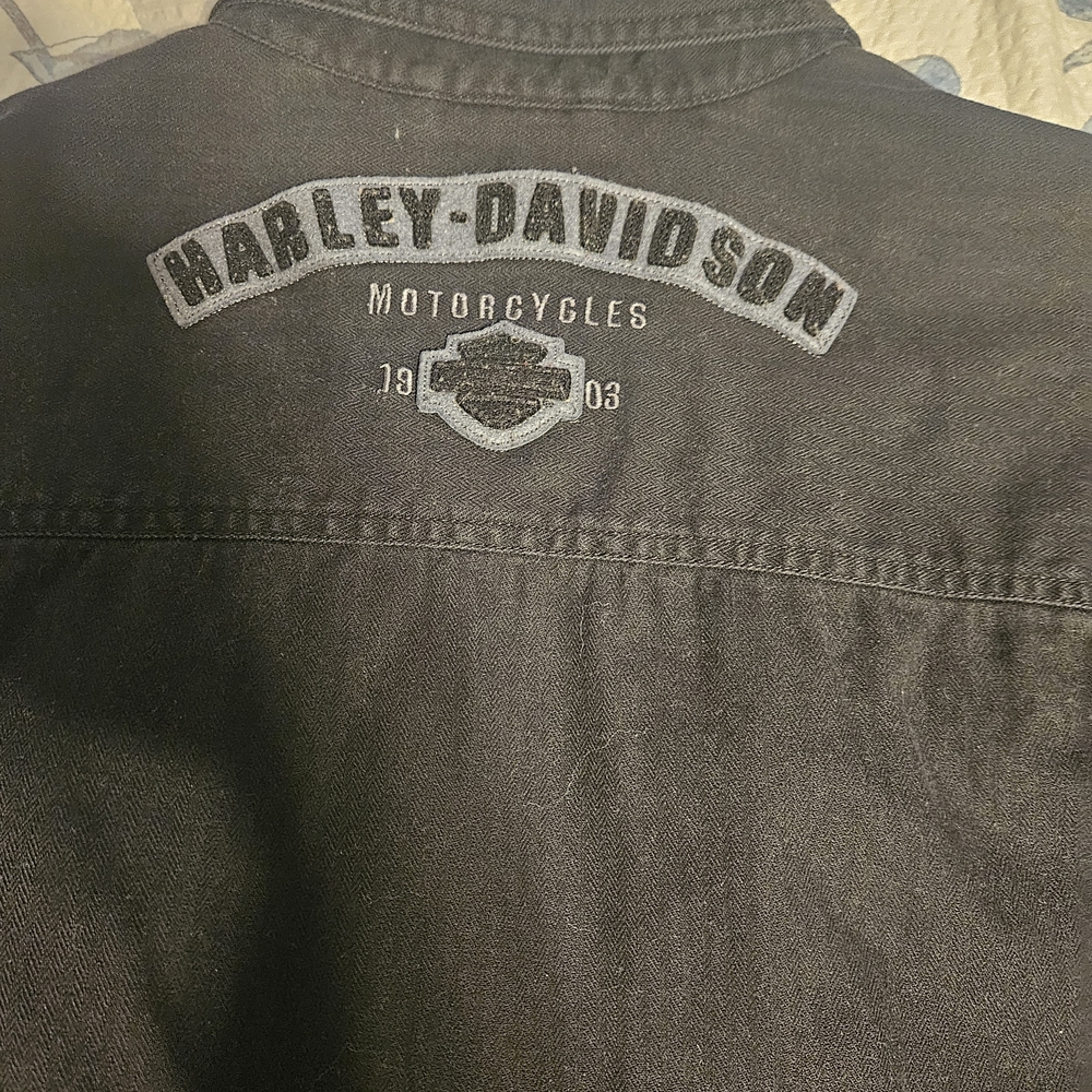 Harley-Davidson Black Denim Long Sleeve Shirt